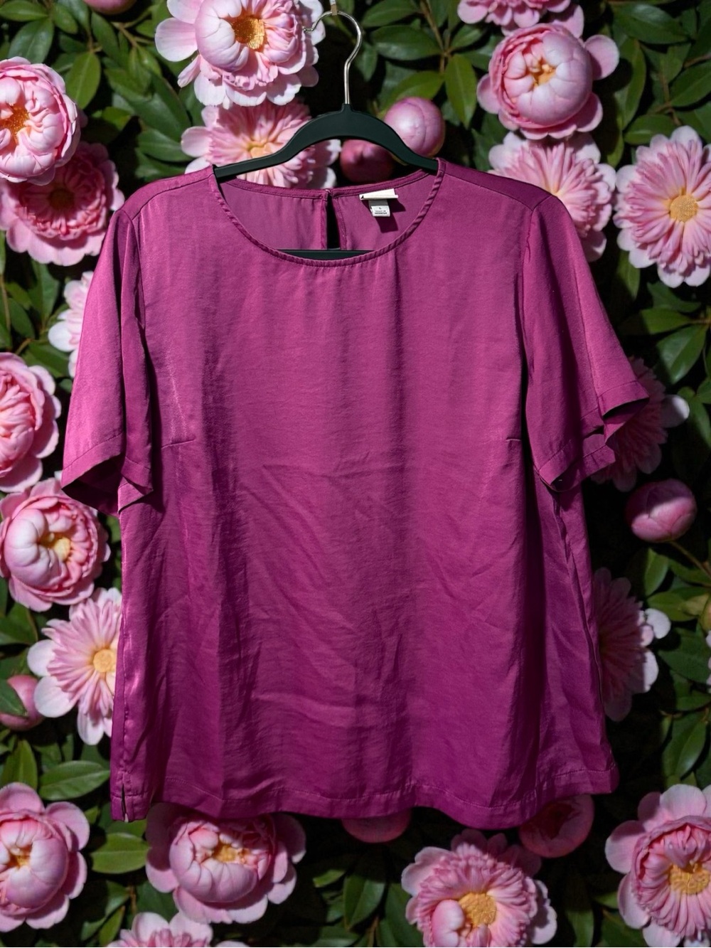 a new day Purple Silky Top